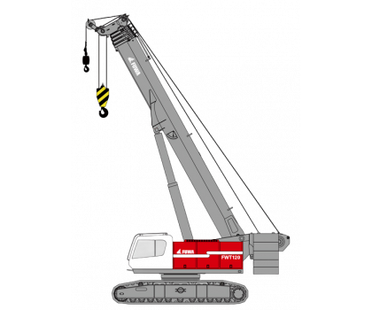 Гусеничный кран с телескопической стрелой FUWA FWT120