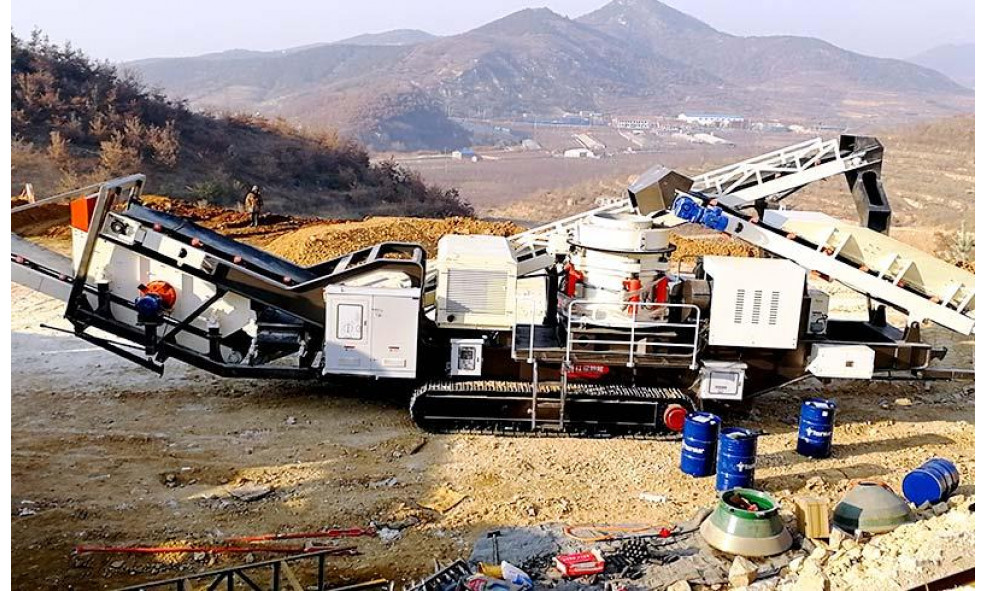 Гусеничная конусная дробилка HXJQ WT400HPM