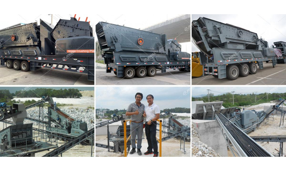 Мобильная установка дробления и сортировки JINGGONG Y3S1548F1010